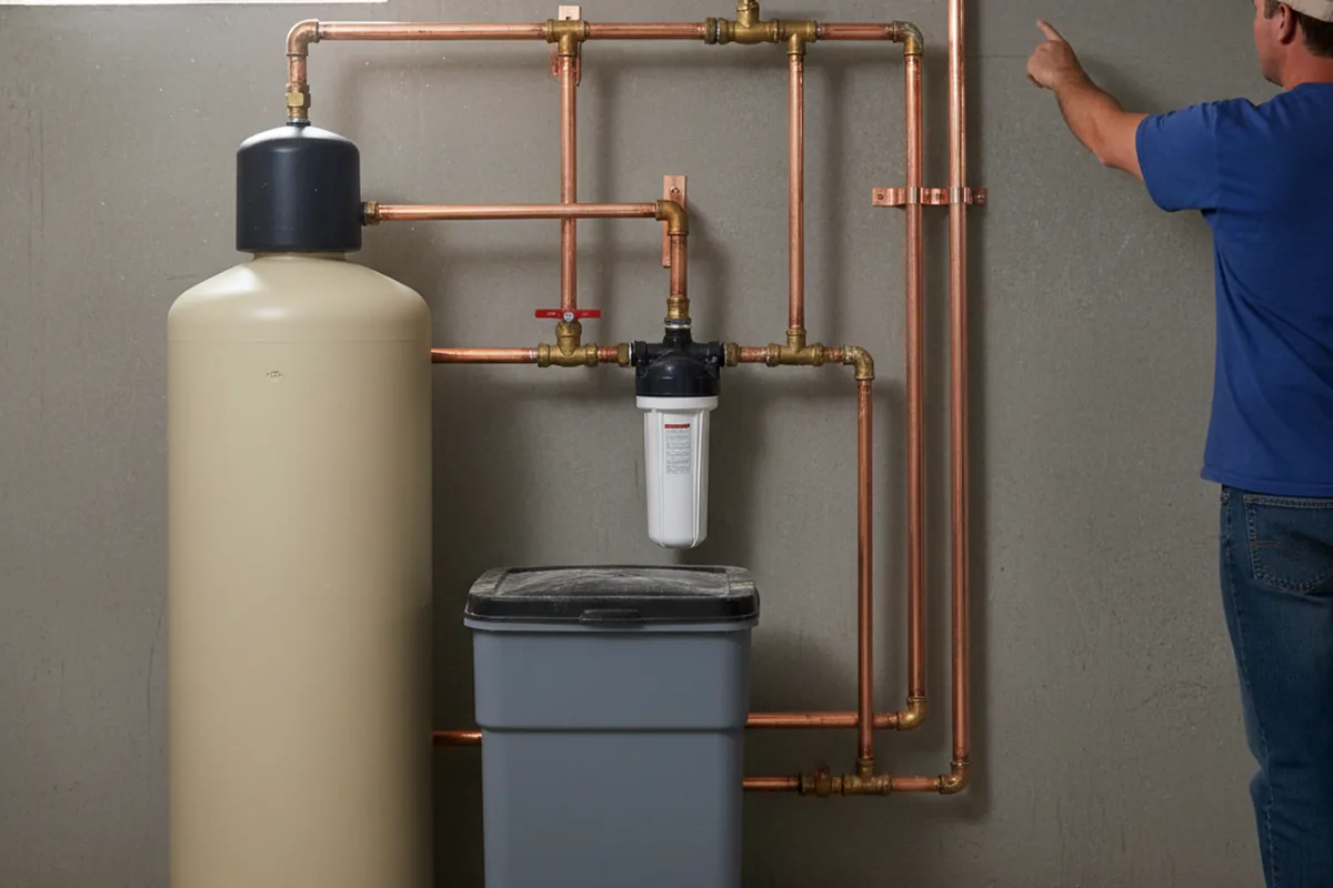 Whole-house water treatment system installed in Weaver